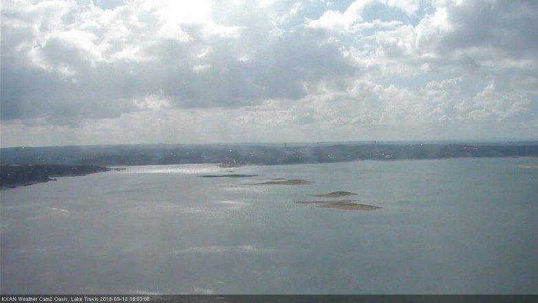 Lake Travis webcam, September 12, 2018 3:05 PM CT