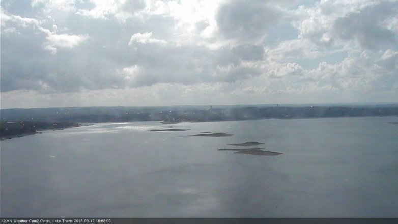 Lake Travis webcam, September 12, 2018 3:10 PM CT
