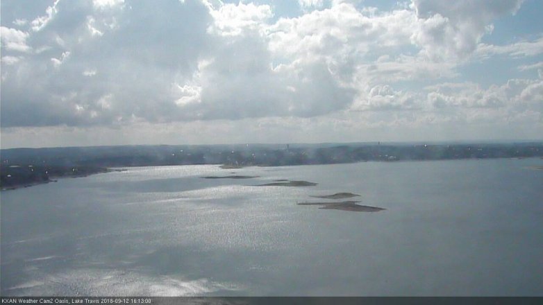 Lake Travis webcam, September 12, 2018 3:15 PM CT