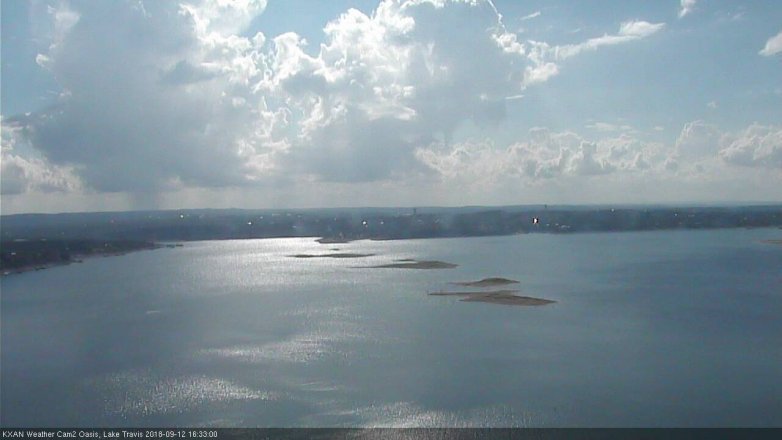 Lake Travis webcam, September 12, 2018 3:35 PM CT