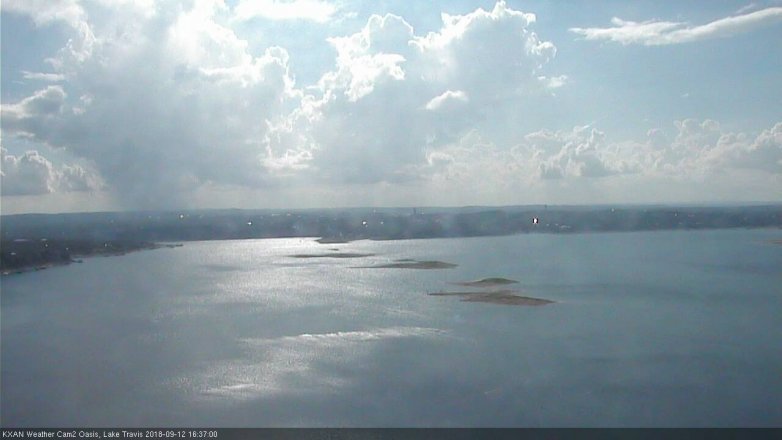 Lake Travis webcam, September 12, 2018 3:40 PM CT