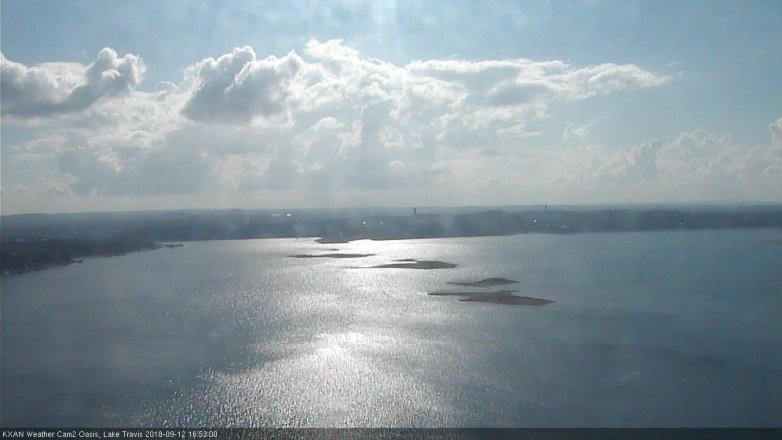 Lake Travis webcam, September 12, 2018 3:55 PM CT