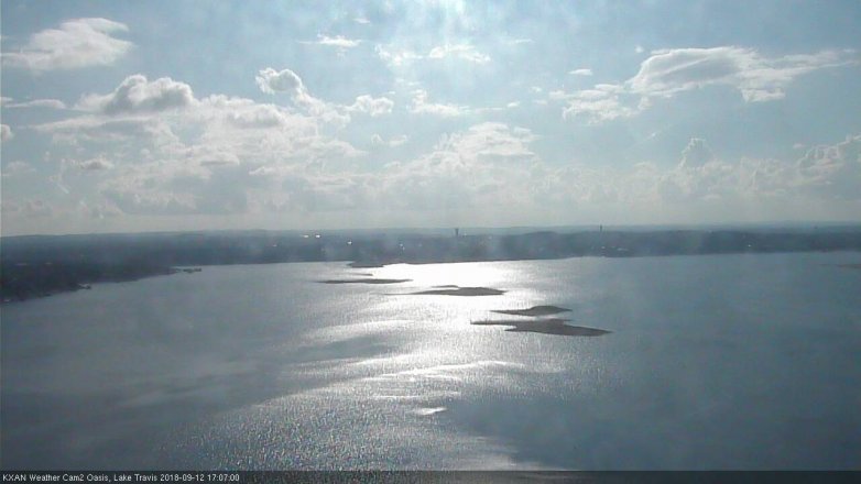 Lake Travis webcam, September 12, 2018 4:10 PM CT