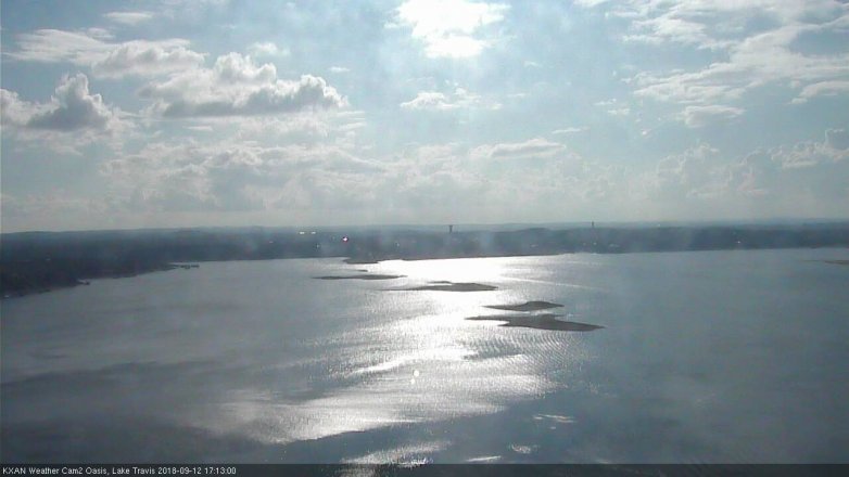 Lake Travis webcam, September 12, 2018 4:15 PM CT