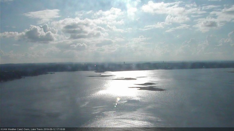 Lake Travis webcam, September 12, 2018 4:20 PM CT