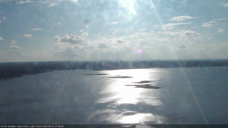 Lake Travis webcam, September 12, 2018 4:30 PM CT