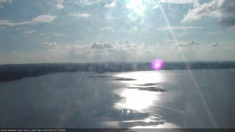 Lake Travis webcam, September 12, 2018 4:40 PM CT