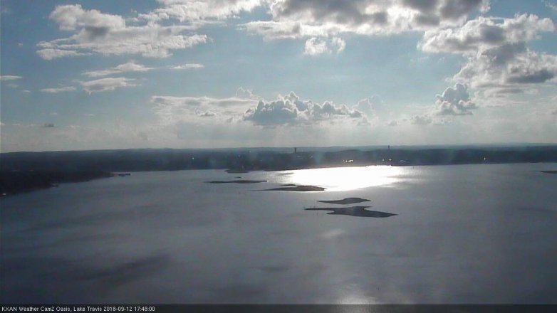 Lake Travis webcam, September 12, 2018 4:50 PM CT