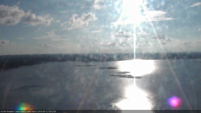 Lake Travis webcam, September 12, 2018 5:15 PM CT