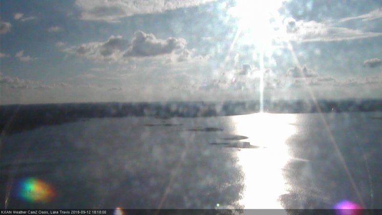 Lake Travis webcam, September 12, 2018 5:20 PM CT