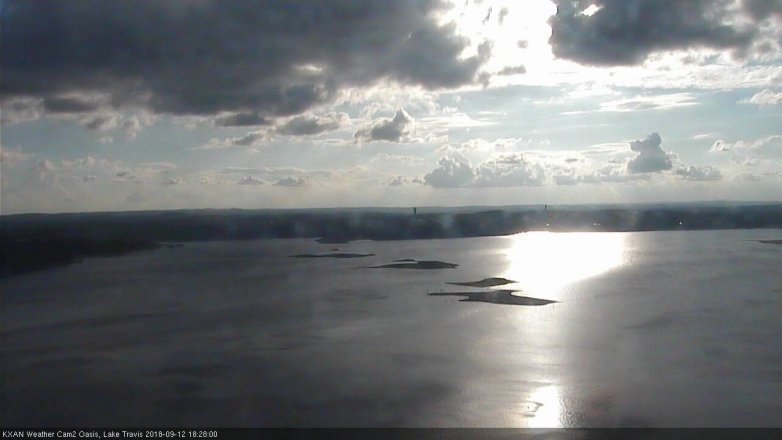 Lake Travis webcam, September 12, 2018 5:30 PM CT