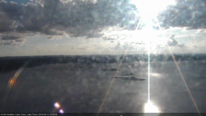 Lake Travis webcam, September 12, 2018 5:35 PM CT