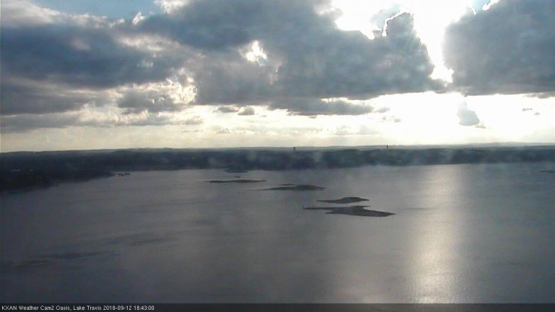 Lake Travis webcam, September 12, 2018 5:45 PM CT