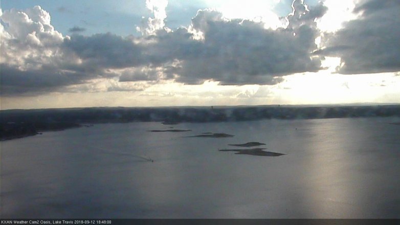Lake Travis webcam, September 12, 2018 5:50 PM CT