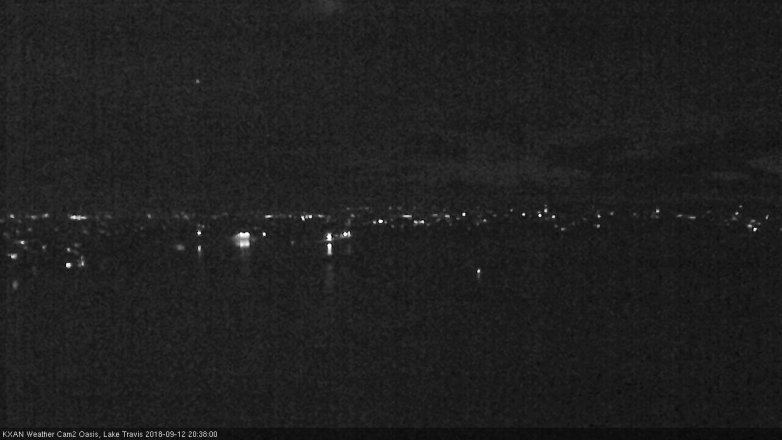 Lake Travis webcam, September 12, 2018 7:40 PM CT