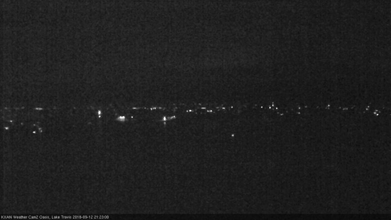 Lake Travis webcam, September 12, 2018 8:25 PM CT