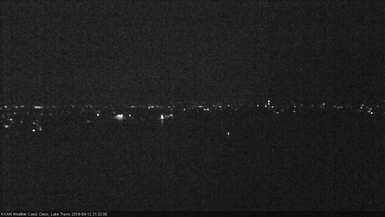 Lake Travis webcam, September 12, 2018 8:35 PM CT