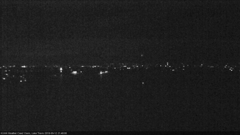 Lake Travis webcam, September 12, 2018 8:50 PM CT