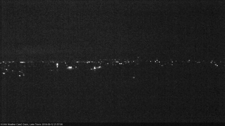 Lake Travis webcam, September 12, 2018 9:00 PM CT