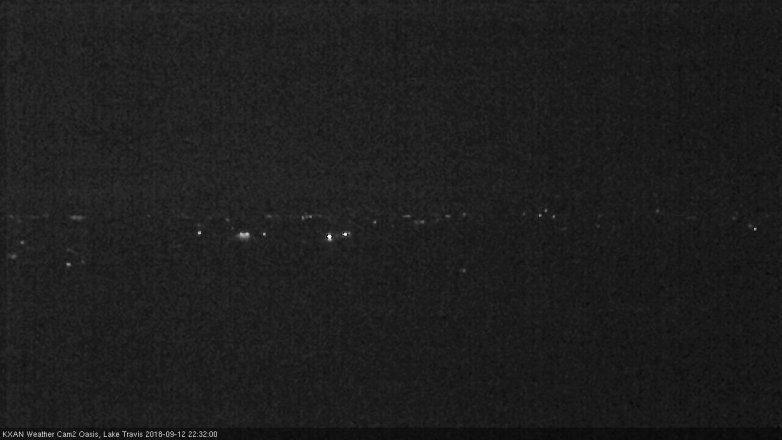 Lake Travis webcam, September 12, 2018 9:35 PM CT