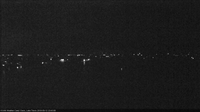 Lake Travis webcam, September 12, 2018 10:45 PM CT