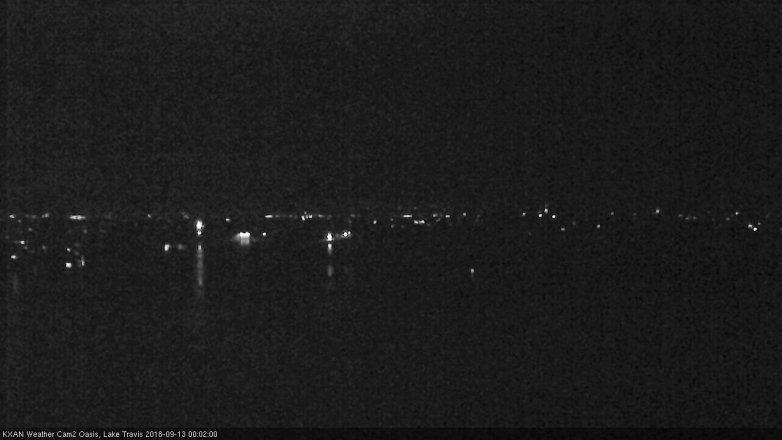 Lake Travis webcam, September 12, 2018 11:05 PM CT