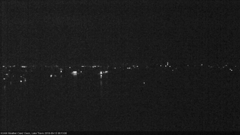 Lake Travis webcam, September 12, 2018 11:15 PM CT
