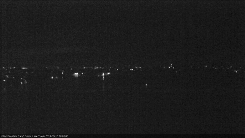 Lake Travis webcam, September 12, 2018 11:35 PM CT