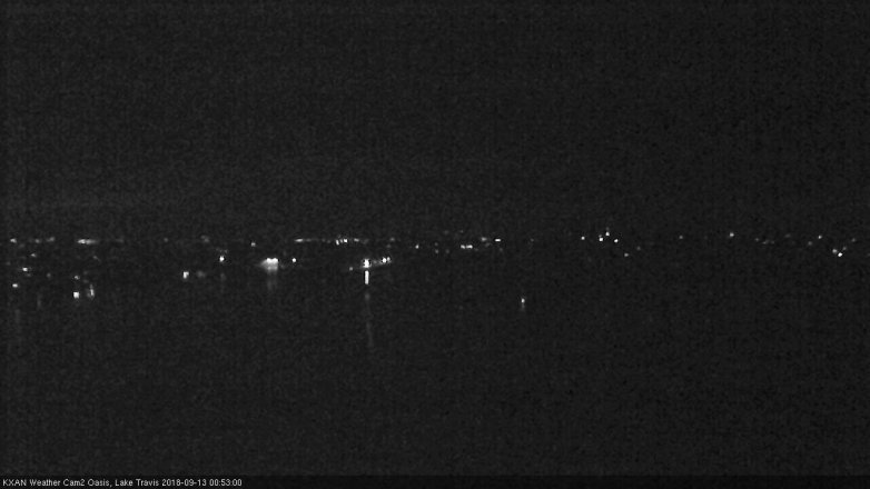 Lake Travis webcam, September 12, 2018 11:55 PM CT