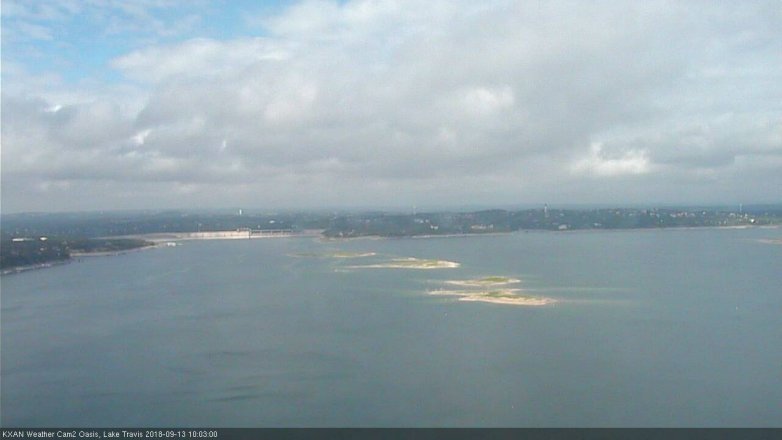Lake Travis webcam, September 13, 2018 9:05 AM CT