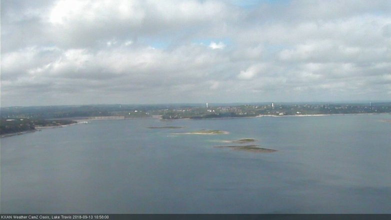 Lake Travis webcam, September 13, 2018 10:00 AM CT