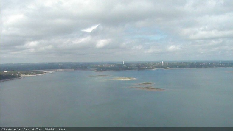 Lake Travis webcam, September 13, 2018 10:05 AM CT