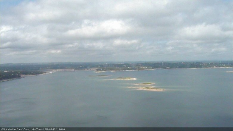 Lake Travis webcam, September 13, 2018 10:10 AM CT
