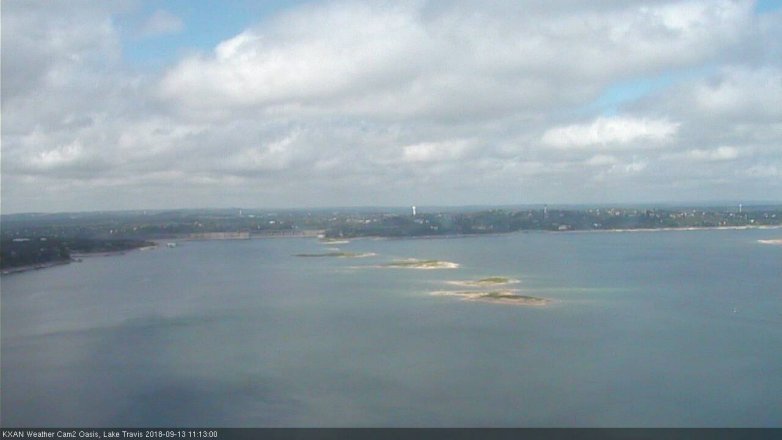Lake Travis webcam, September 13, 2018 10:15 AM CT