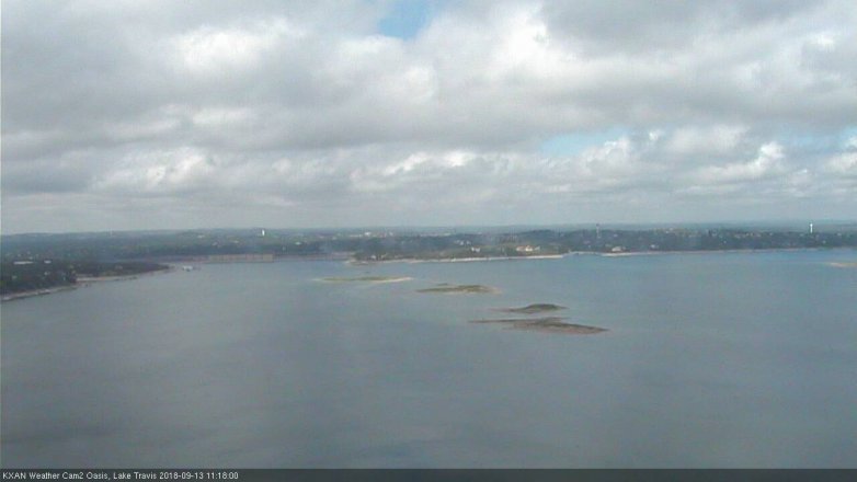 Lake Travis webcam, September 13, 2018 10:20 AM CT