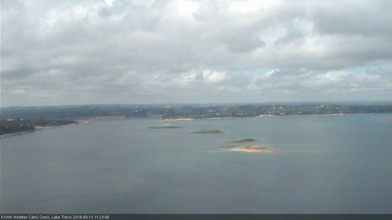 Lake Travis webcam, September 13, 2018 10:25 AM CT