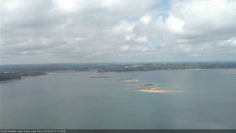 Lake Travis webcam, September 13, 2018 10:30 AM CT