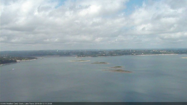 Lake Travis webcam, September 13, 2018 10:35 AM CT