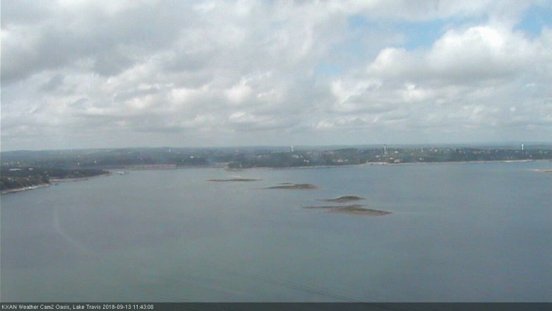 Lake Travis webcam, September 13, 2018 10:45 AM CT
