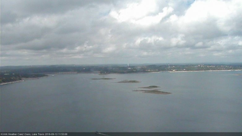 Lake Travis webcam, September 13, 2018 10:55 AM CT