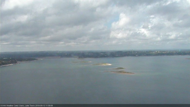 Lake Travis webcam, September 13, 2018 11:00 AM CT