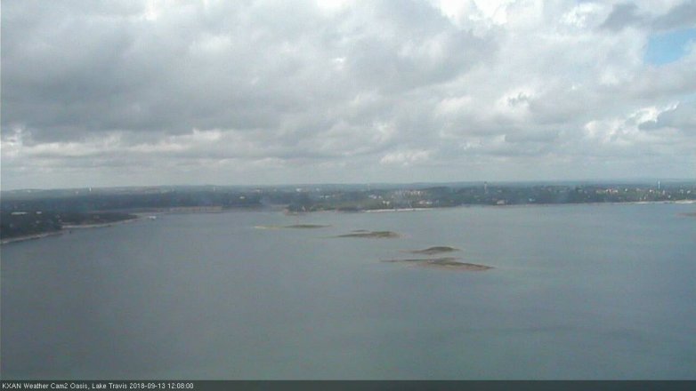 Lake Travis webcam, September 13, 2018 11:10 AM CT