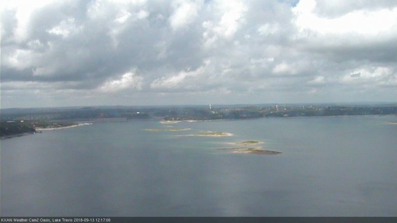 Lake Travis webcam, September 13, 2018 11:20 AM CT