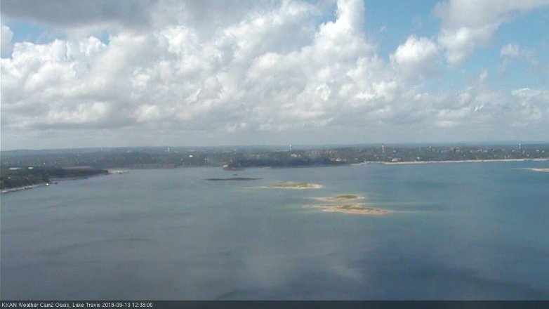 Lake Travis webcam, September 13, 2018 11:40 AM CT