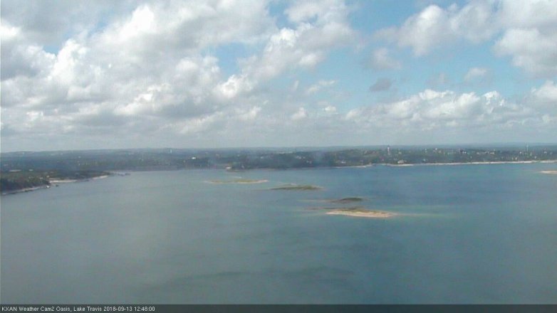 Lake Travis webcam, September 13, 2018 11:50 AM CT