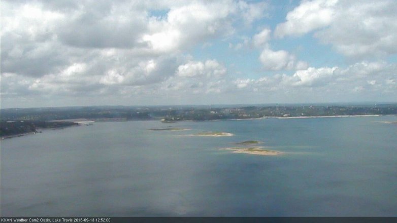 Lake Travis webcam, September 13, 2018 11:55 AM CT