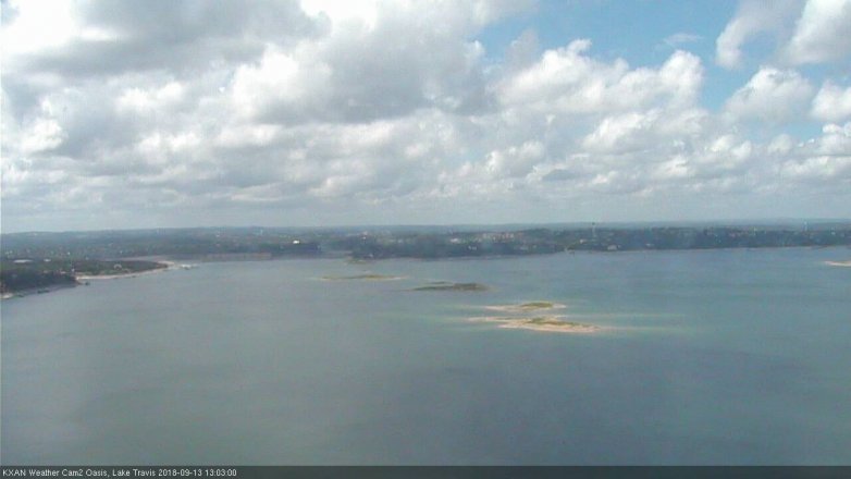 Lake Travis webcam, September 13, 2018 12:05 PM CT