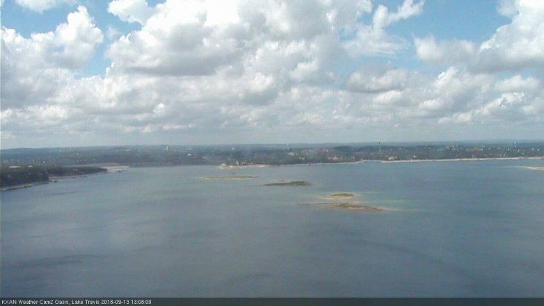 Lake Travis webcam, September 13, 2018 12:10 PM CT