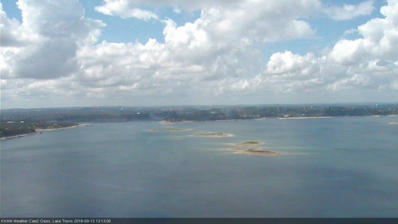 Lake Travis webcam, September 13, 2018 12:15 PM CT