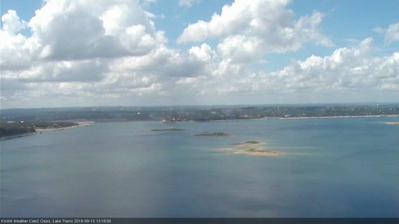 Lake Travis webcam, September 13, 2018 12:20 PM CT